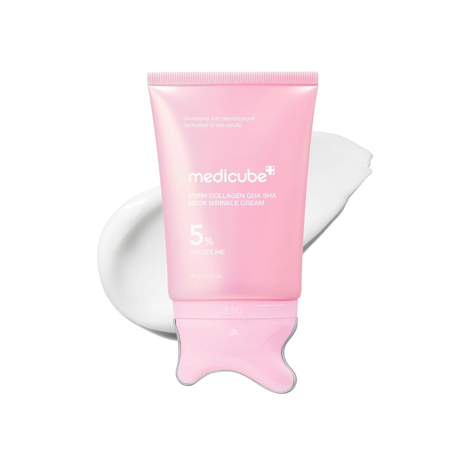 PDRN Collagen Neck Cream with Gua Sha Massager
