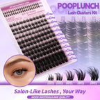 LumiLash™ Professional DIY Lash Cluster Kit – 280 Soft Wispy Lash Clusters | Complete At-Home Lash Extension Set