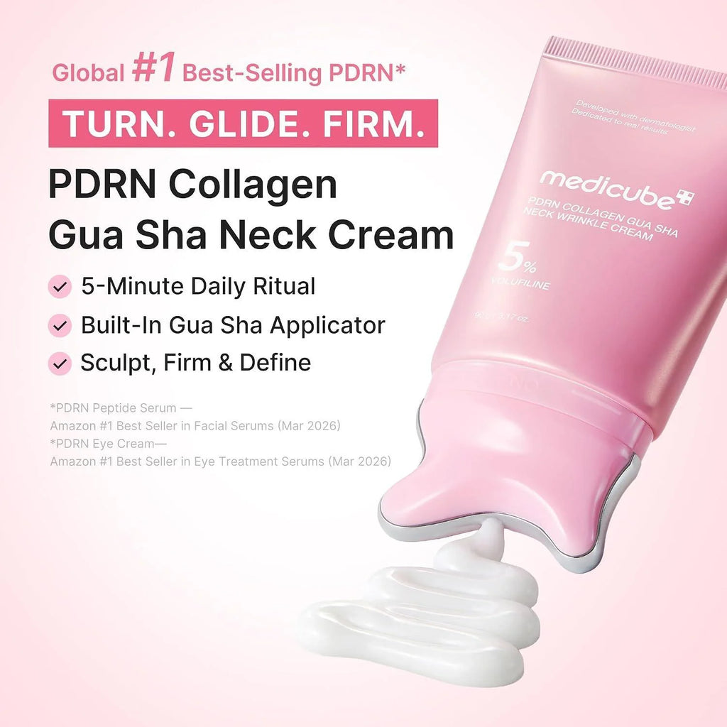 PDRN Collagen Neck Cream with Gua Sha Massager