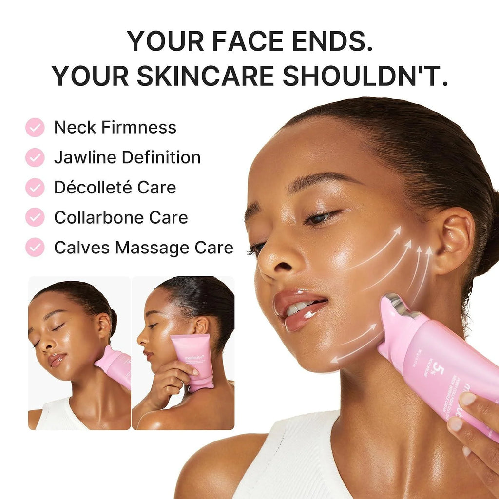 PDRN Collagen Neck Cream with Gua Sha Massager