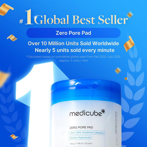 Zero Pore Pads 2.0 - Dual-Textured Facial Toner Pads for Exfoliation and Minimizing Pores with 4.5% AHA Lactic Acid & 0.45% BHA Salicylic Acid - Ideal for All Skin Types - Korean Skin Care